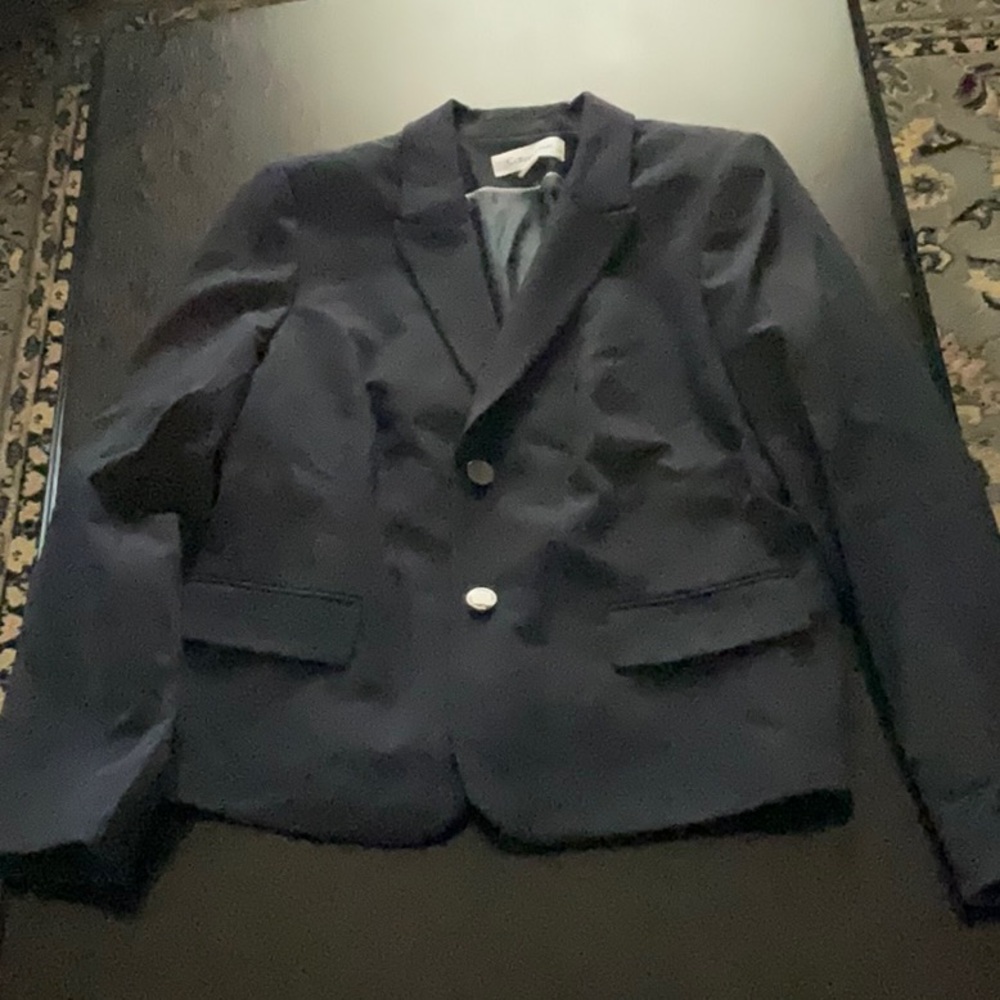 Calvin Klein Blue Sport Coat Timeless Elegance